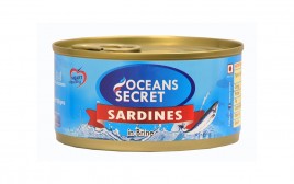 Oceans Secret Sardines In Brine   Tin  180 grams